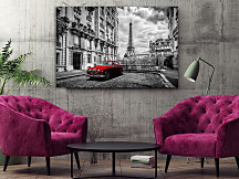 Obraz Red car in Paris 1733